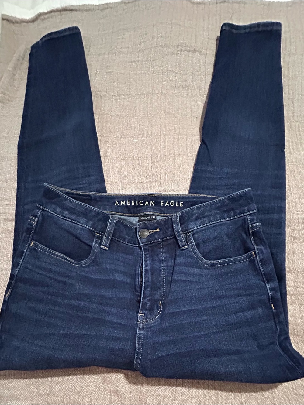 American Eagle Outfitters Women’s Dark Blue Skinny Jeans-Size 6 EC